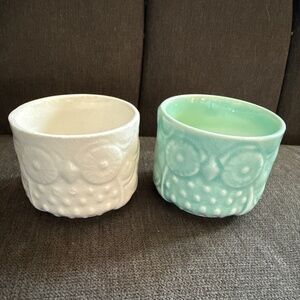 $5 when bundled! Cute pair of boho Owl planters